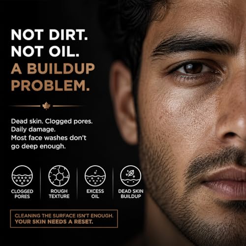 Image of Iron & Oak Men's Face Wash & Face Scrub Combo | Deep Cleansing Cleanser + Exfoliating Scrub for Men | Removes Dirt, Oil & Dead Skin | Tan Removal | Daily Use Value Pack | Pack of 2