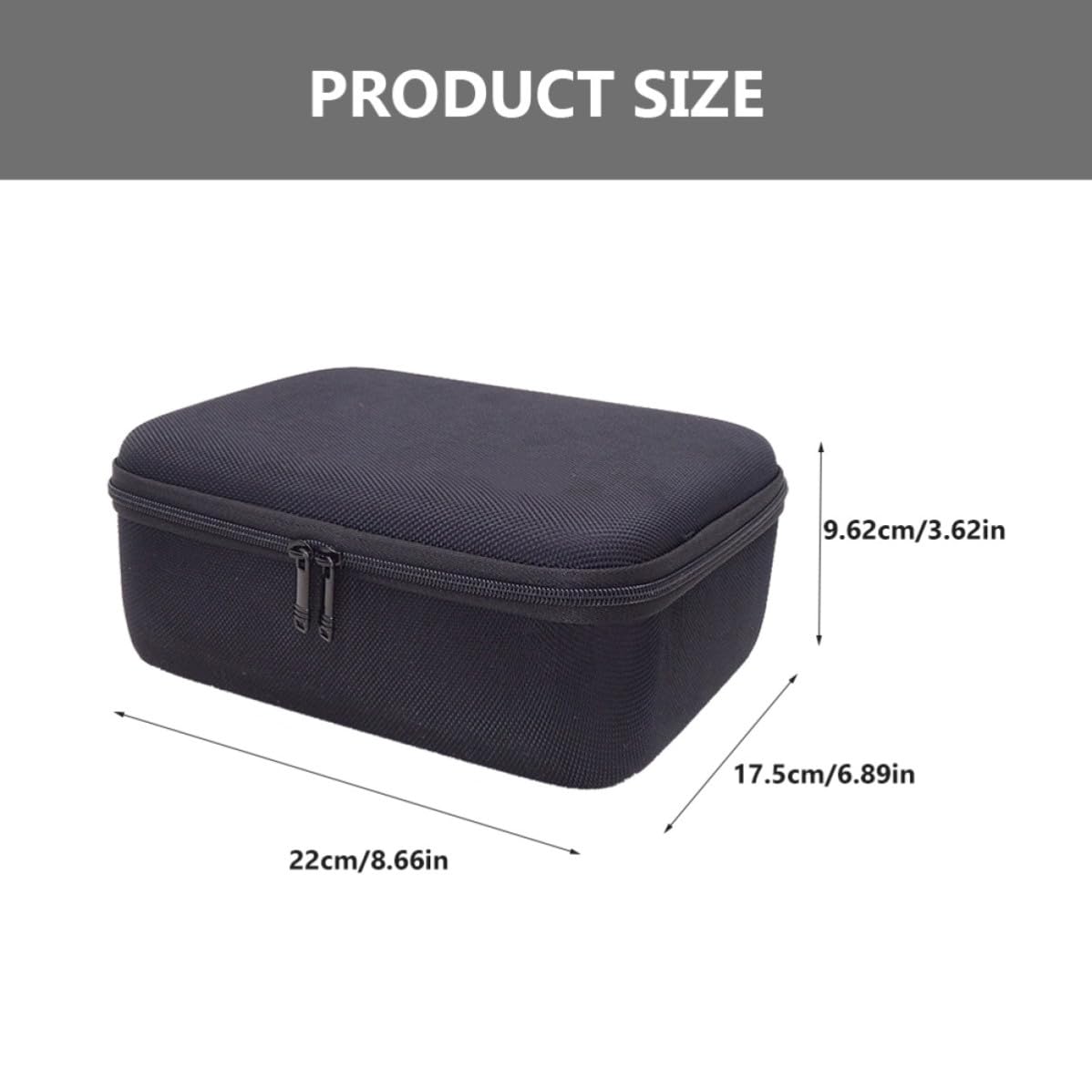 Toddmomy Borsa Porta Cavi Oxford Nero Ampia Capacità, Organizzatore per Cavi Dati e Audio, per Viaggi e Trasporto Comodo e Sicuro
