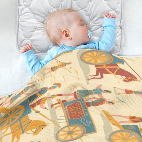 Custom Old Style War Carriage Brown Maroon Blanket Baby Girl boy Breathable Customizable Picture Baby Blanket with Name for Nursery Stroller Crib 30x40in Manta personalizada para4