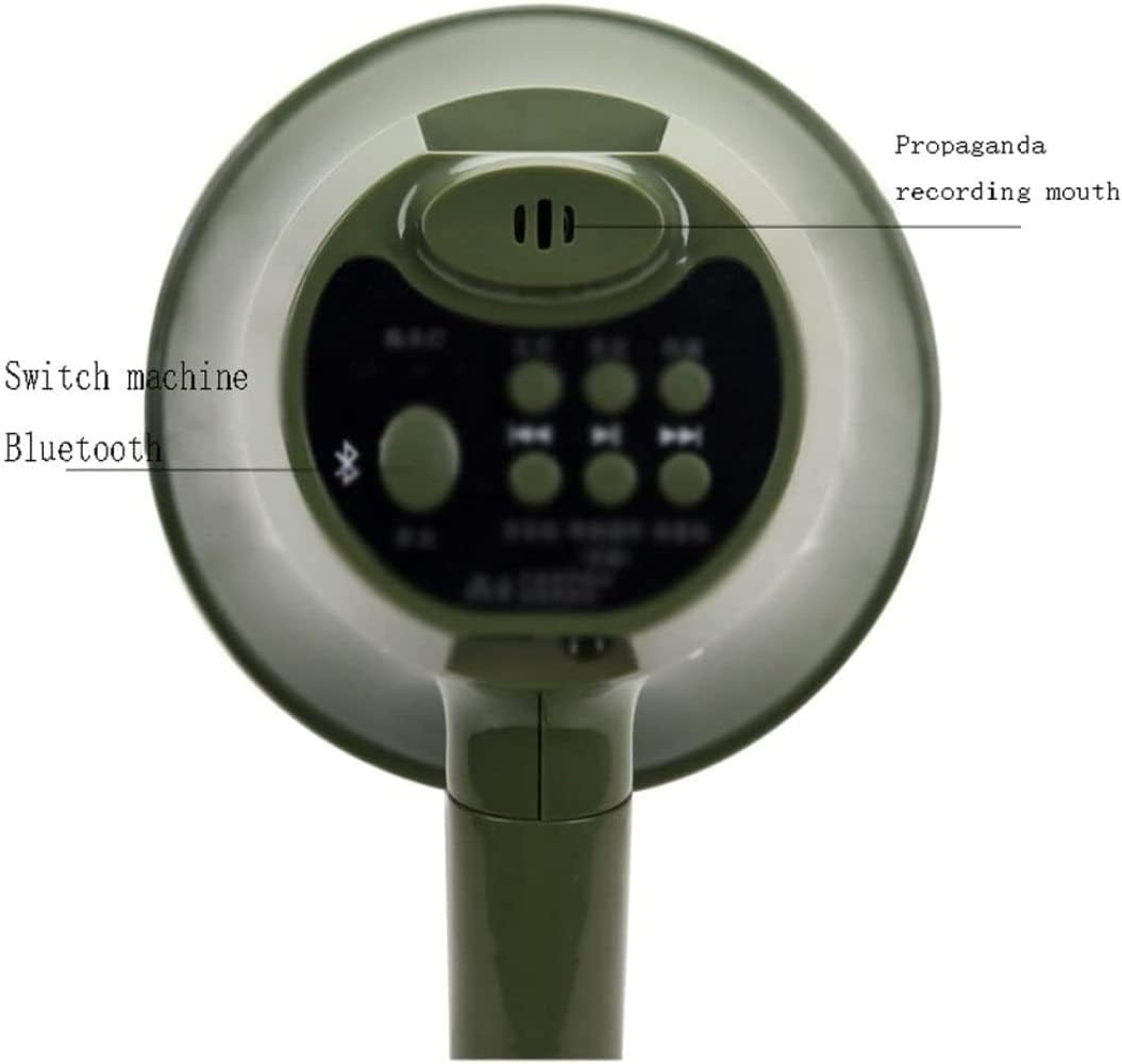 Portable Megaphone Handheld Megaphone Portable Megaphone Speaker 15W Camouflage Handheld Voice Amplifier with Volume Control Bullhorn for Safety Drills Speaker Siren Bullhorn