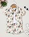 ZOEREA Toddler Baby Boy Clothes Hawaiian Outfit Shorts Sets Flamingo Printed Button Down Shirt and Shorts Summer Beach Clothes 2-3T