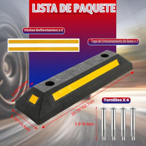Topes de hule para estacionamiento 5 Imagen adicional