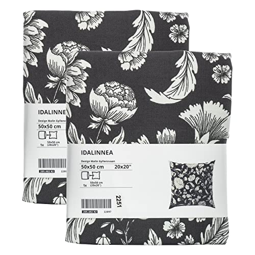 ABAKUHAUS Mandala Federe Cuscini Set di 2, Floral Boho Folk, Stampa Digitale Fronte-Retro con Accento Moderno, 45 cm x 45 cm, Multicolore