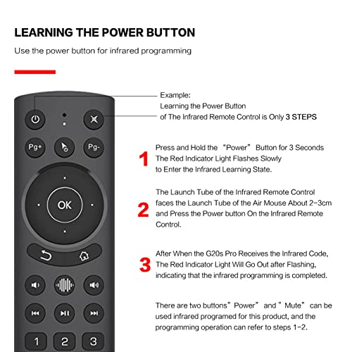G20S Pro Voice Air Remote, IR Learning, USB Wireless Backlight Remote Keyboard with Gyroscope for TV Box PC, Smart TV - Image 3