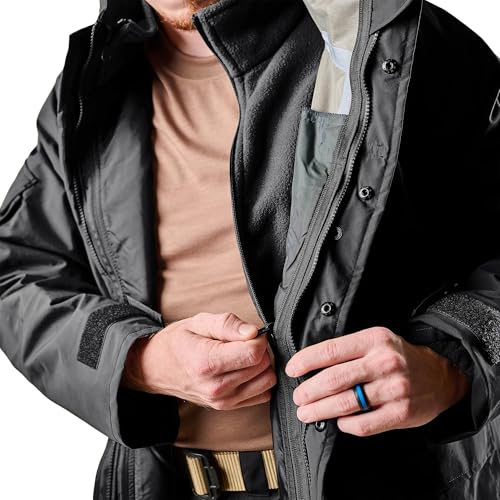 Image of Tru-Spec Men's Polar Fleece Jacket - Warm & Lightweight Outerwear for Outdoor Adventures, Versatile Casual Coat