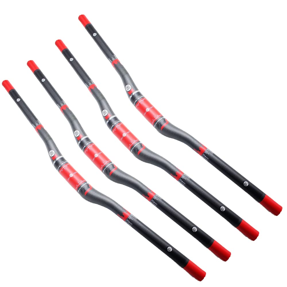 Manubrio Mtb 31,8 mm Ultralight Full Carbon Fiber Mtb. Manubrio Bike Flat o Rise 600 620 640 660 680 700 720 740 760 Manubrio a forma di rondine Manubrio Mtb Carbonio (Color : Riser 31.8x660)