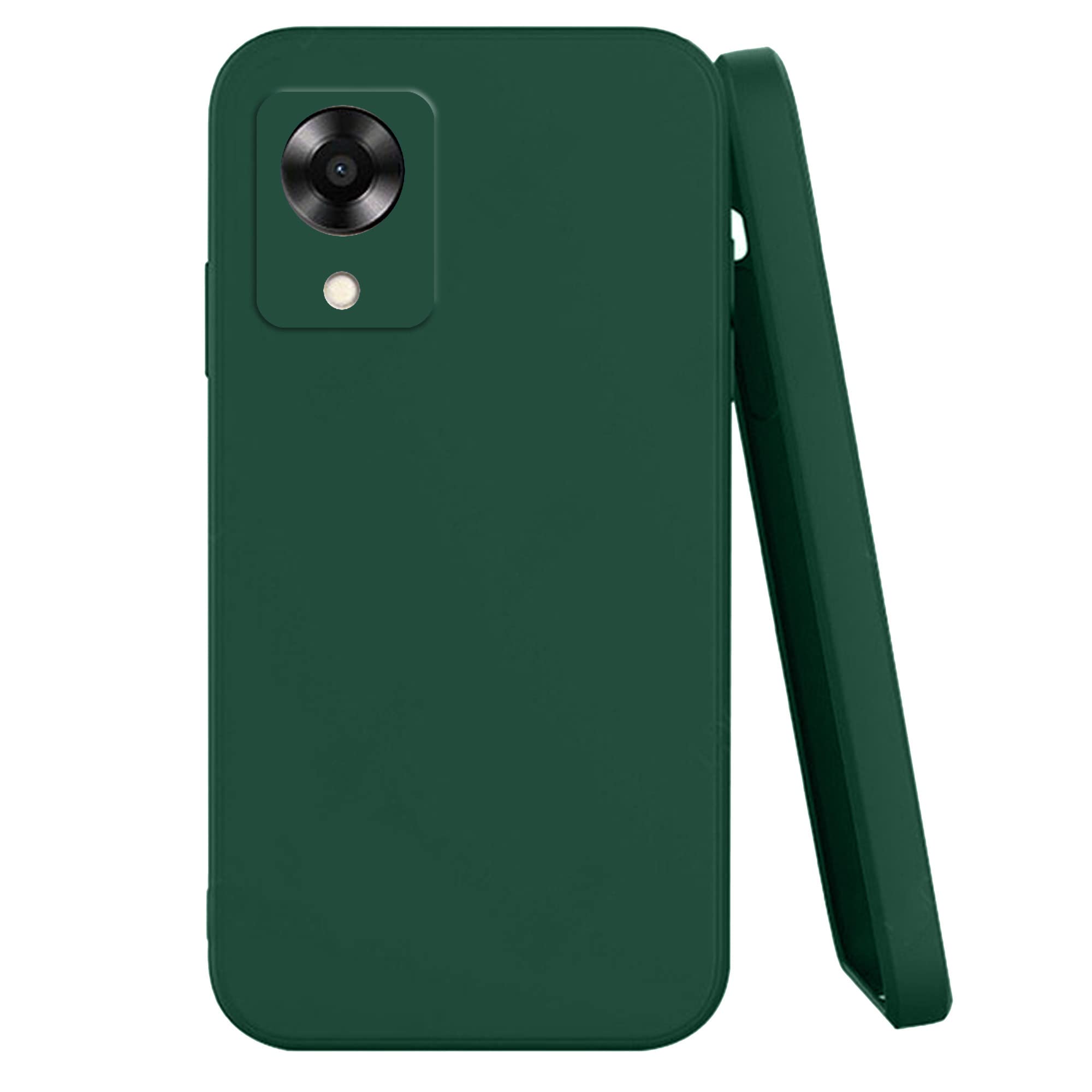 Knotyy Ultra Soft Rubberised Back Cover for Oppo A17K | Inner Velvet Fabric Lining | Matte Silicone Flexible |Raised Bumps for Camera & Screen Protection Back Case Cover - Green (B0C1KBV5TK) Amazon Price History, Amazon Price Tracker