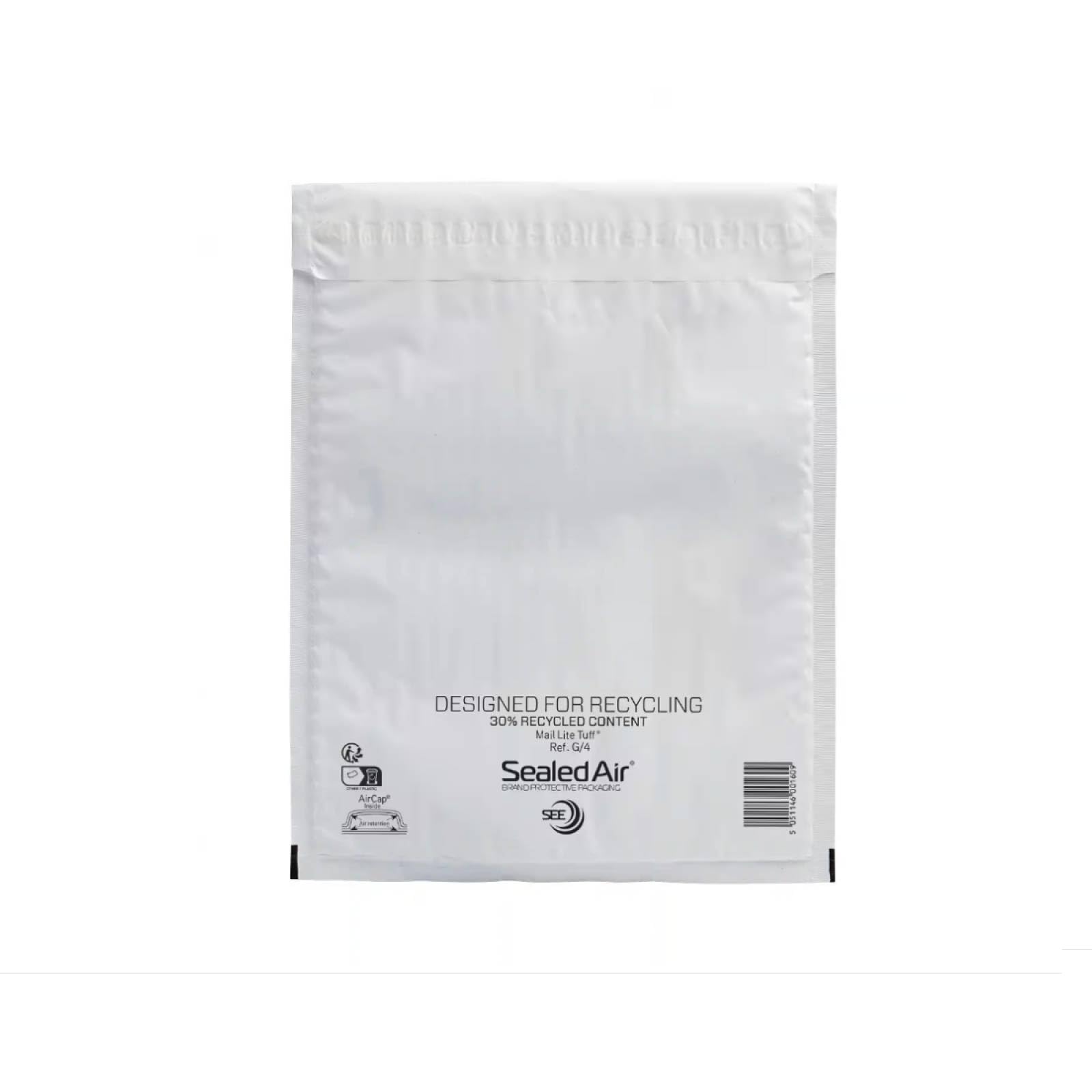 Mail Lite Tuff Cushioned/Bubble Bags Tear Resistant / Waterproof - Size: G/4 240mm x 330mm - Amount: 50 Padded Bags