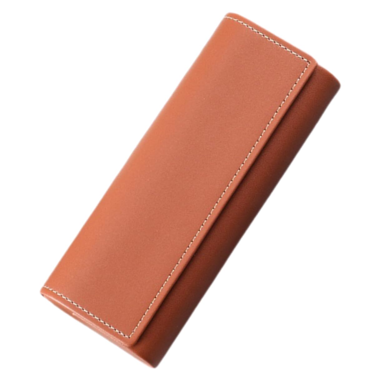 Healeved custodia per gli occhiali donne leggere sottile protettivo custodia per occhiali da sole tu custodia per occhiali da viaggio custodia per occhiali portatile pelle Cioccolato