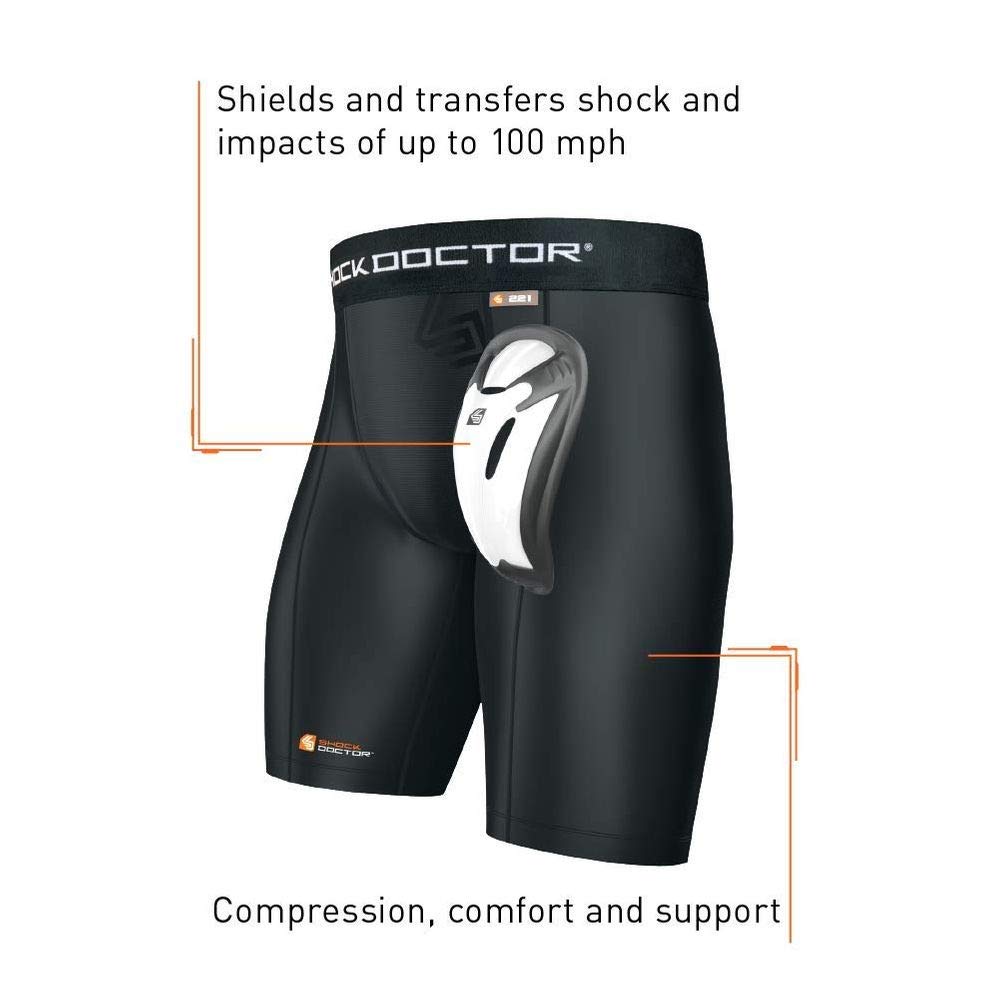 Shock Doctor 221 Short Compression with BioFlex Cup - Image 2