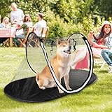 Outdoor-Haustierzelt, Tragbares Faltbares Haustiergehegezelt, Atmungsaktives Mini-Katzenzelt für Haustier, Außenspielzelt für Katzen Kleine Hunde auf Deck/Hof/Terrasse/Park/Camping