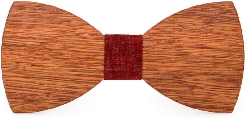 Carved Wooden Bow Tie Handmade Men's