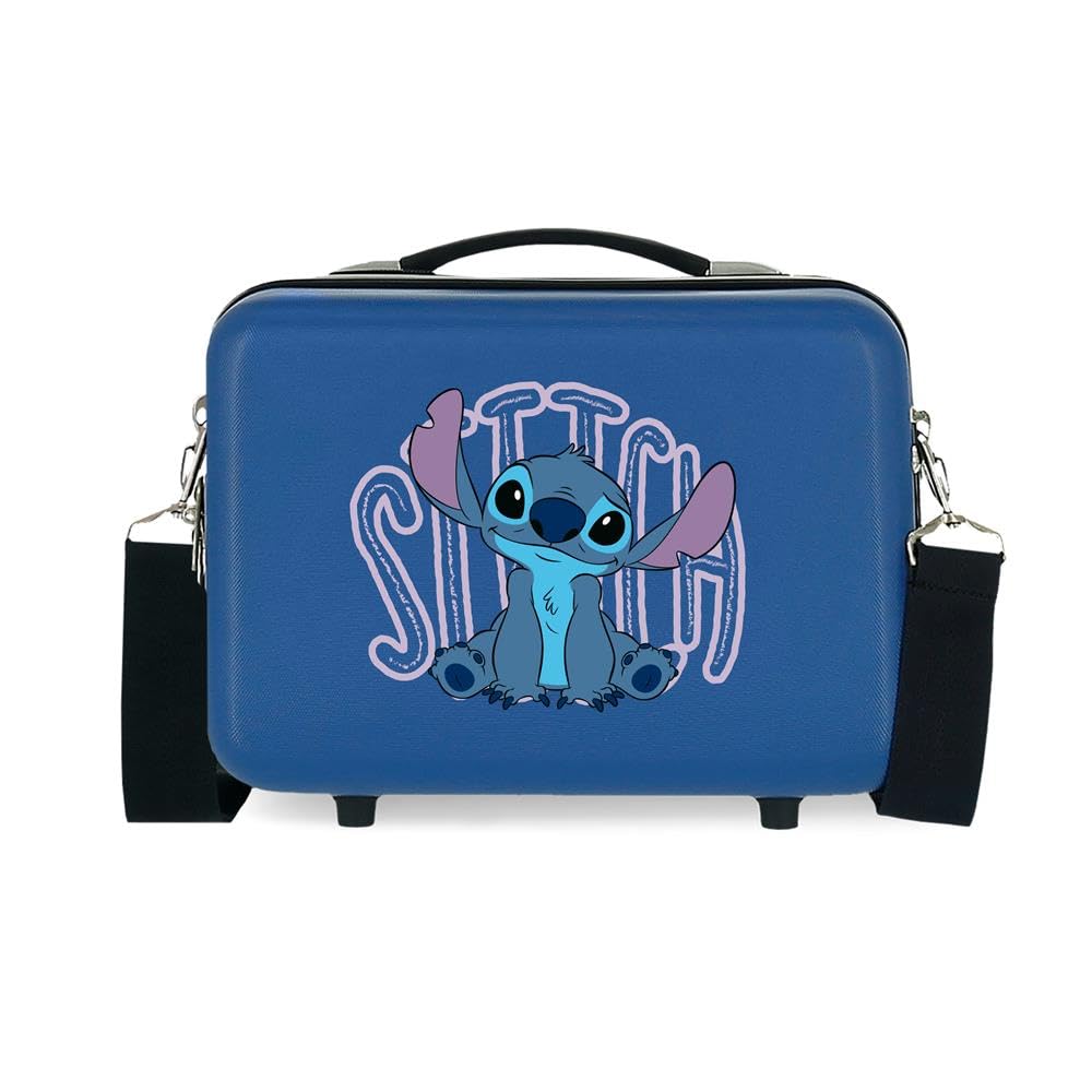 Disney Best of Stitch Maletas y neceseres Infantiles, Diferentes tamaños, Morado, Azul, Rosa, ABS