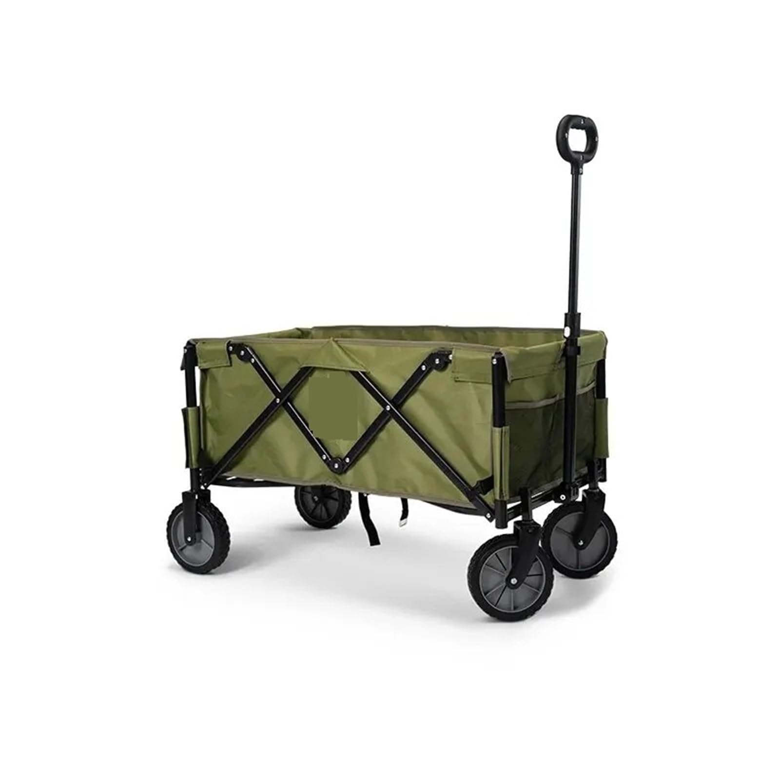 festival trolley， Heavy-Duty Camping Cart, 150kg, 350L, Black(Olive)