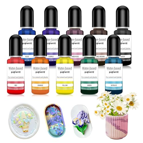 SHOPPGO Colorant Resine Epoxy, Couleur pour Poudre de Coulée, Colorant Beton, pour Revêtement en...