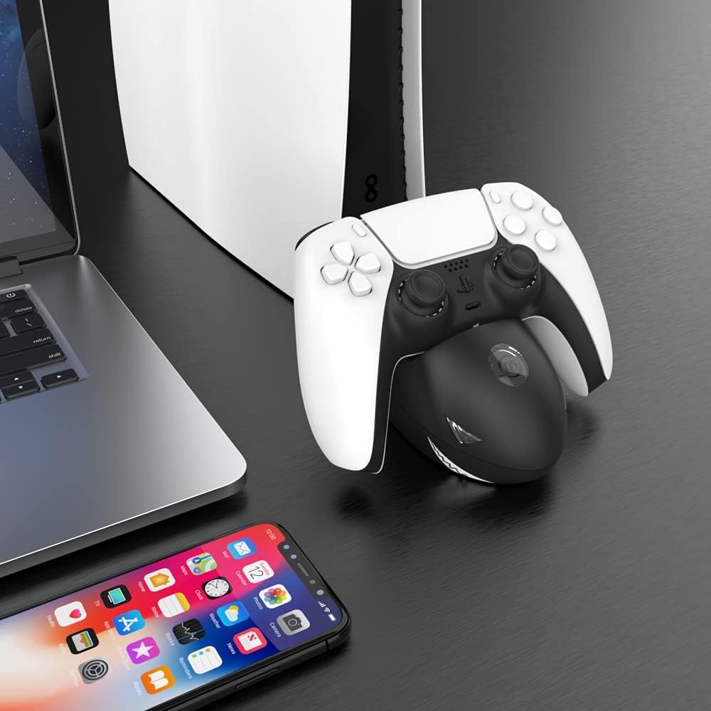 Controller Charger Compatible for Dual-sene Controllers,JOYTORN Charging Station with High Speed-Black