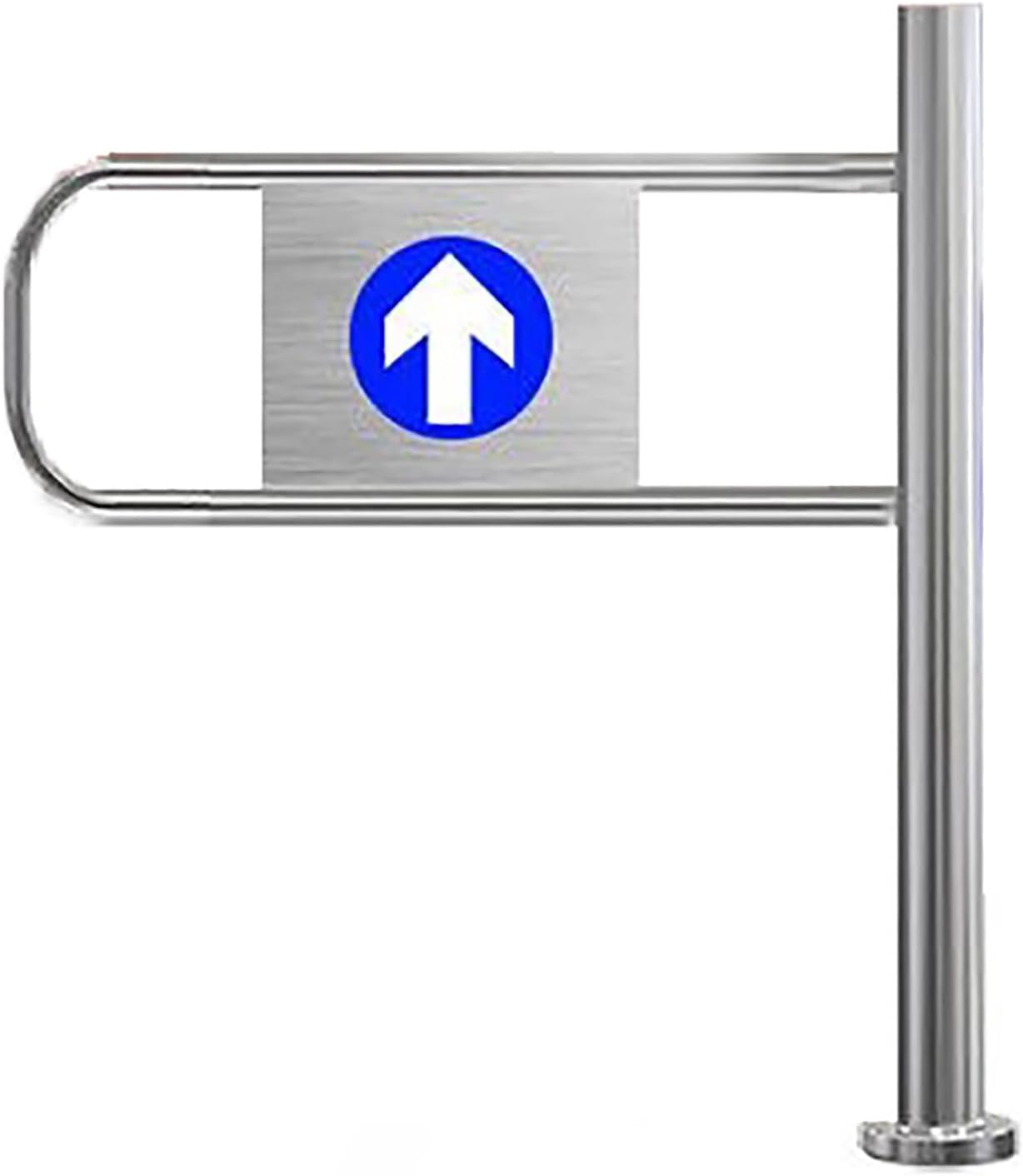 Stainless Steel Safety Gate for Markets & Driveways90° Swing Door for Secure Access Control Ideal for Libraries Retail Stores & Commercial Areas