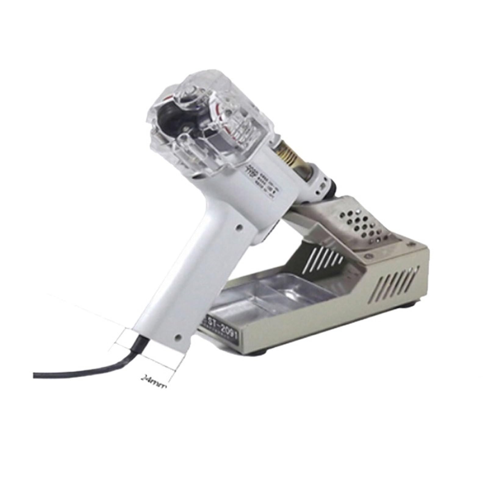 Pistolet do rozlutowywania z dyszą 1,2 mm / 1,5 mm / 2 mm, elektryczna podciśnieniowa podwójna pompa, odsysacz lutu, urządzenie do rozlutowywania S-998P dla Fabryki(With 1 nozzle)