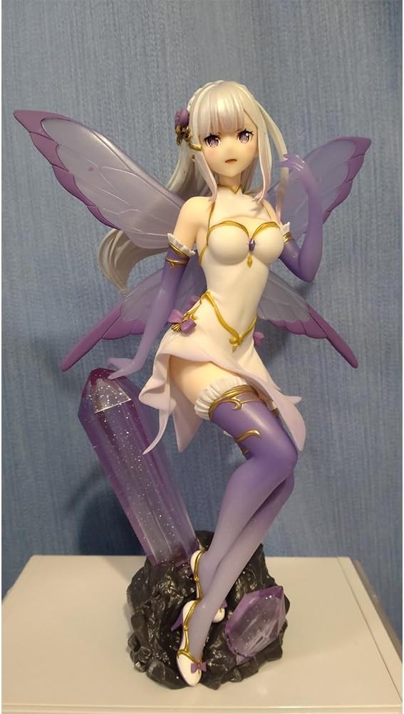 YLQANONG Re:0 Rem Ram Figures Emilia Anime Figure Statues PVC Remu Anime Action Figurine Ornaments for Fans