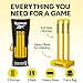 Reebok Cricket Stump Set with Bails – Heavy Base, Premium Carry Cover, Durable Plastic Stumps for Outdoor & Indoor Cricket Practice (Orange)