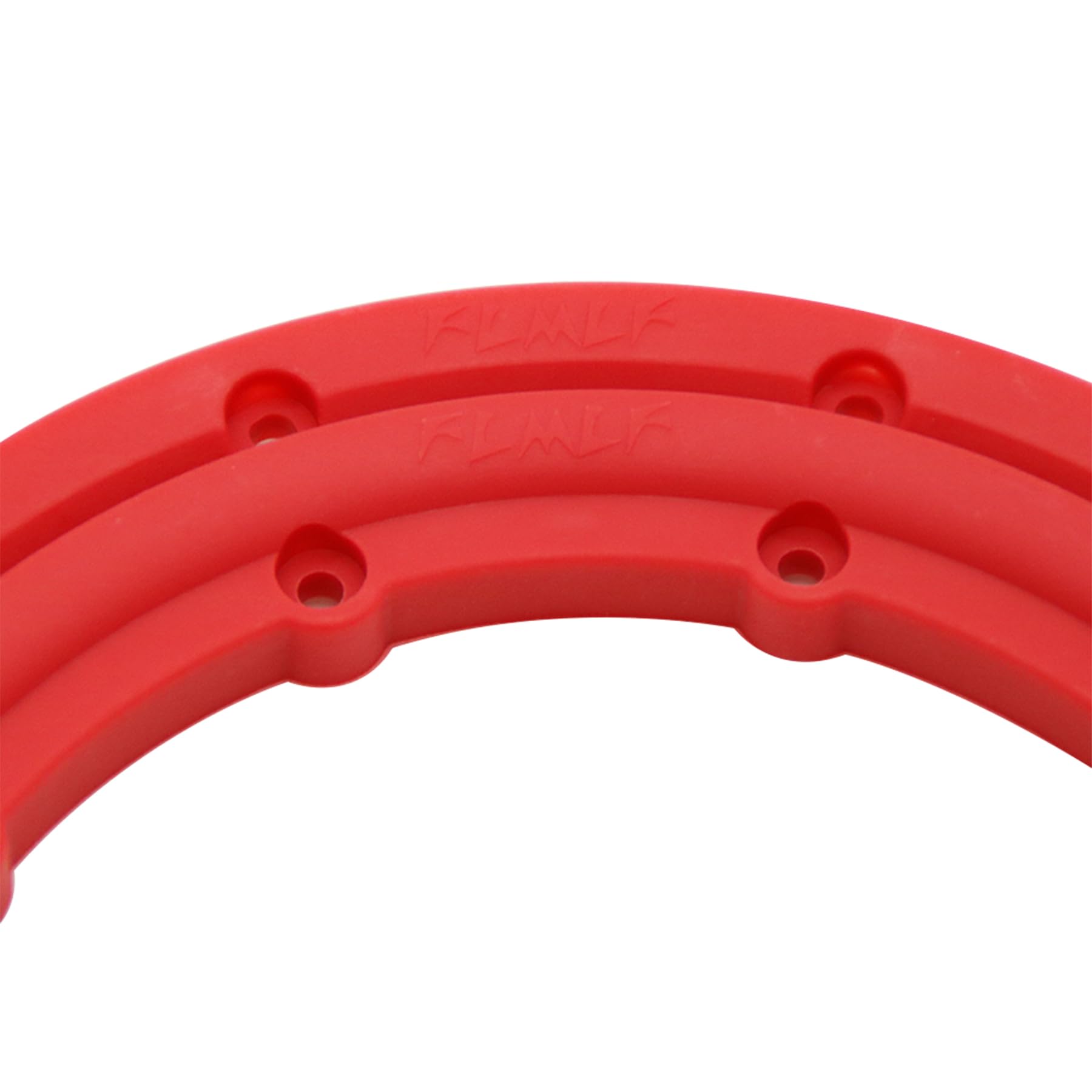 FLMLF Nylon Inside and Outside Beadlock Ring Kit 4pcs Red for Wheel Hub for 1/5 HPI Baja 5B 5T 5SC LOSI 5ive T RC CAR Truck Parts