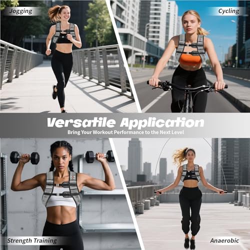 Image of VBSD Weighted Vest Woman 6lb /8lb /12lb /16lb /20lb /25lb /30lb Weight Vest for Women Men Body Weight Vests for Walking Strength Training Running Workout Jogging Fitness
