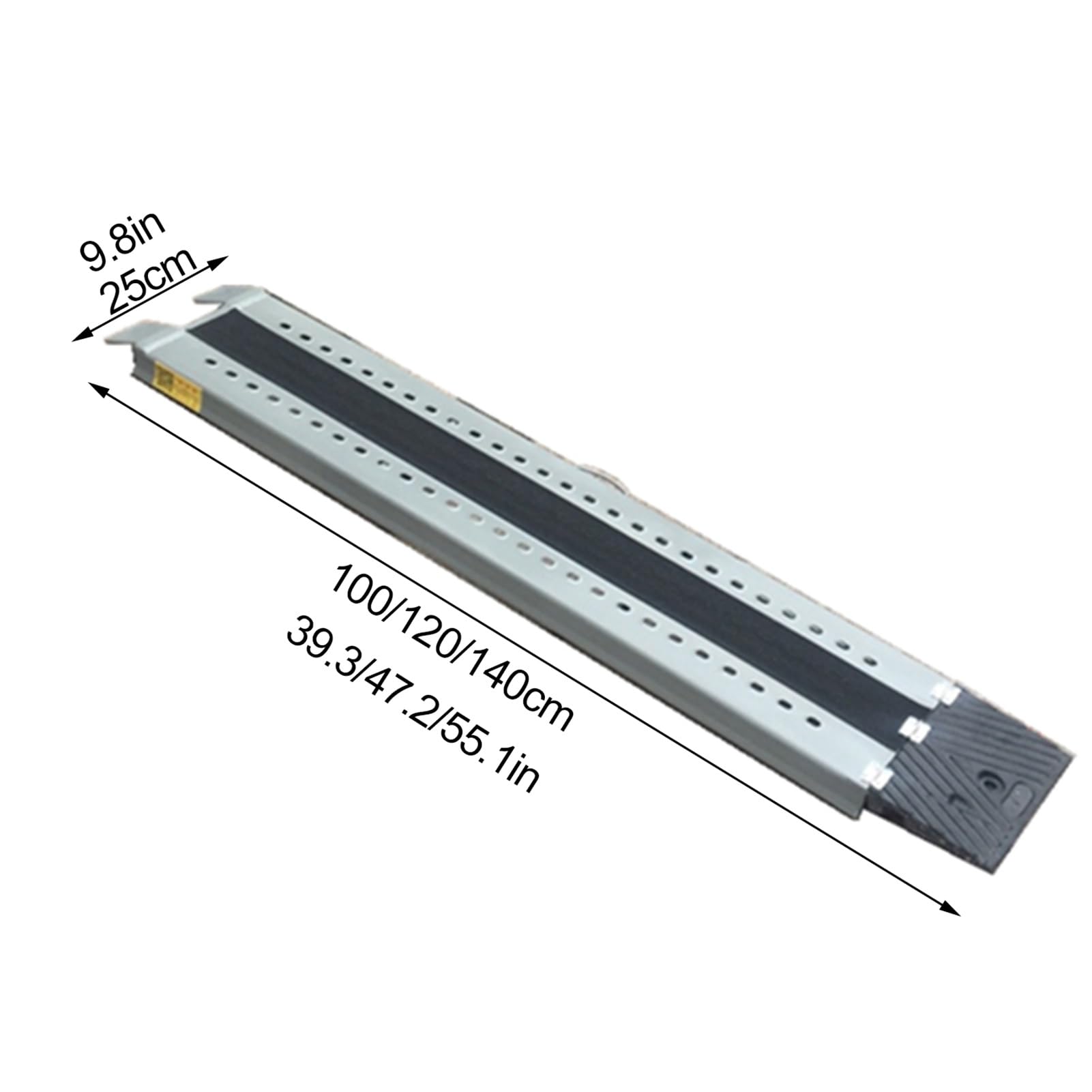 Rampa de umbral, Puertas de Aluminio, rampas para escalones para sillas de Ruedas, Superficie Antideslizante, carritos portátiles, rampas, Placas de transición (Color: 1 m, tamaño: 1 Unidad)