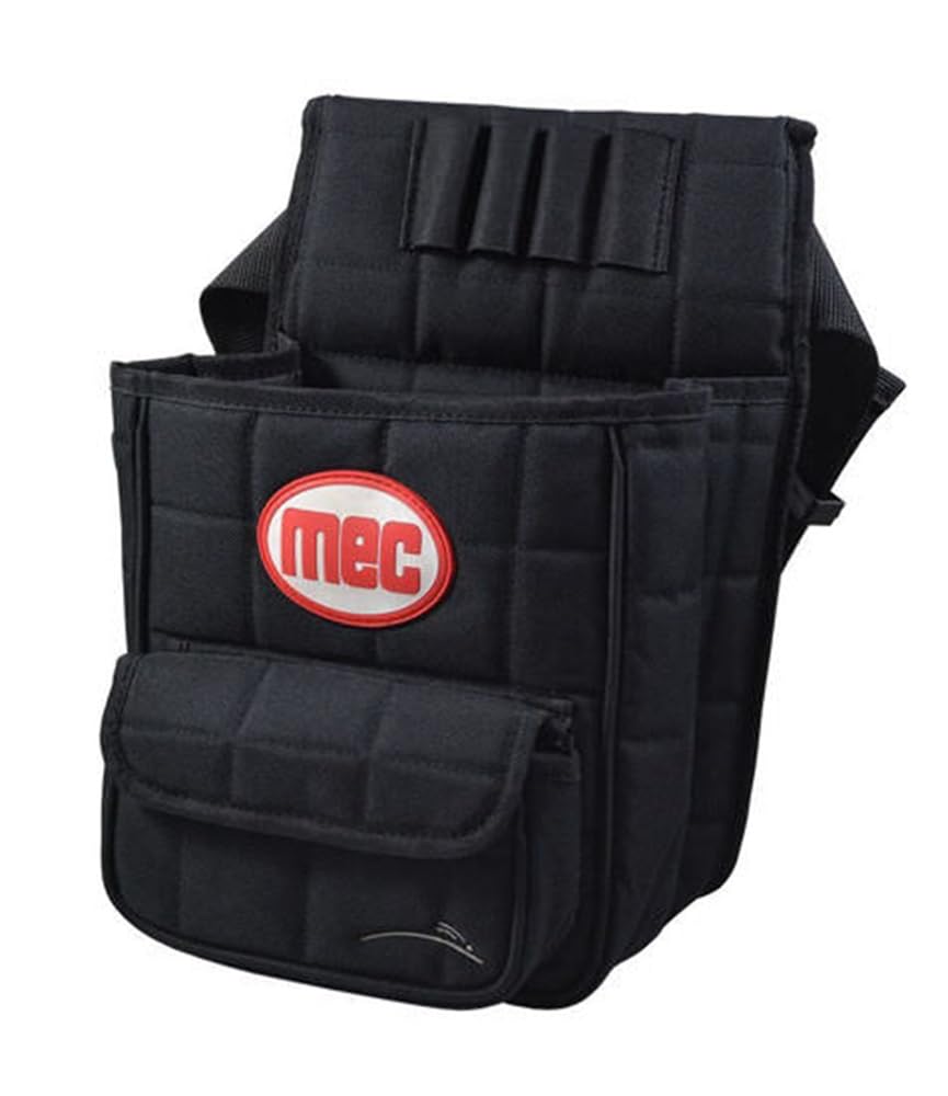 MEC Outdoors Deluxe Shell Bag - Shotgun Shell Pouch with Two Large Compartments, Four Shell Loops, Adjustable Heavy-Duty Web Belt, Quick-Release Buckle - Ideal Sporting Clays Shell Pouch