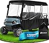 moveland 6 Passenger Golf Cart Driving Enclosure - Heavy Duty Golf Car Rain Cover for EZGO 118" Roof - Upgraded Stronger Door Zipper for Golf Cart Outdoor Enclosure