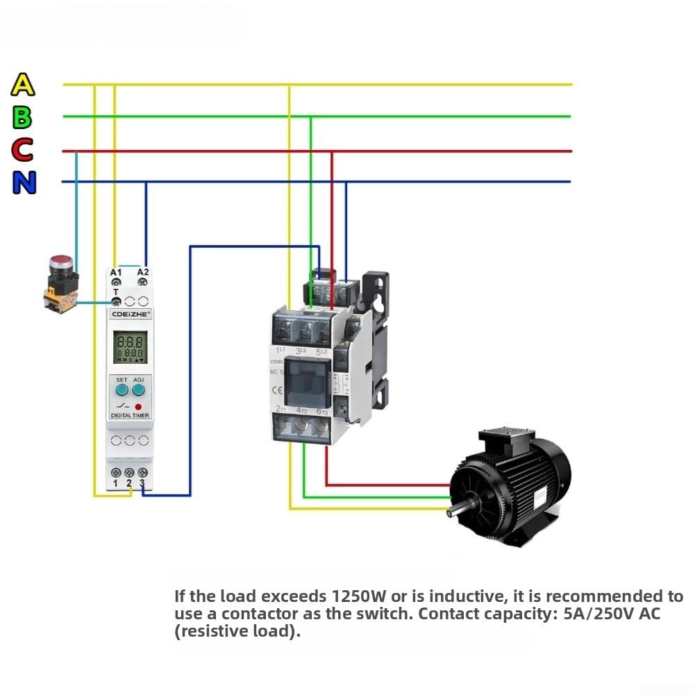 Contacteur AC MC12 en ABS Compact pour Commutation(MC-18)