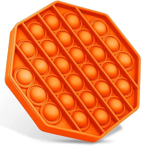 Image of Barodian's Orange Fidget Toy | Sensory Toy for Autism, Stress Relief | Silicone Push Pop Bubble Toy for Kids & Adults