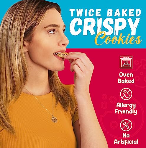 Cooper Street - Twice-Baked Cherry White Chunk, Italian Biscotti Style Alternative To Chocolate Chip Cookies Or Butter Cookies, No Peanuts, Dairy, Soy & Artificial Ingredients, 2 Packs/20 Oz. Each #TOP6