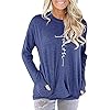 Mansy-Womens-Summer-Casual-Letter-Printed-Tshirts-Short-Sleeve-and-Long-Sleeve-Graphic-Tees-Tops-Sweatshirt-Pockets Mansy Women's Faith Sweatshirt Loose Fit Long Sleeve Crewneck Christian Letter Print Tunic Tops with Pocket