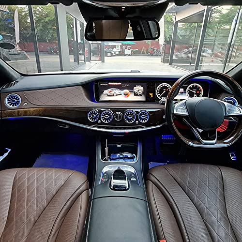 Aramox 6st ABS & PC 64 Kleuren LED-voorzijde Turbine Ontluchter Omgevingslicht, Turbine-uitlaat Vooraan Turbo… - Afbeelding 5