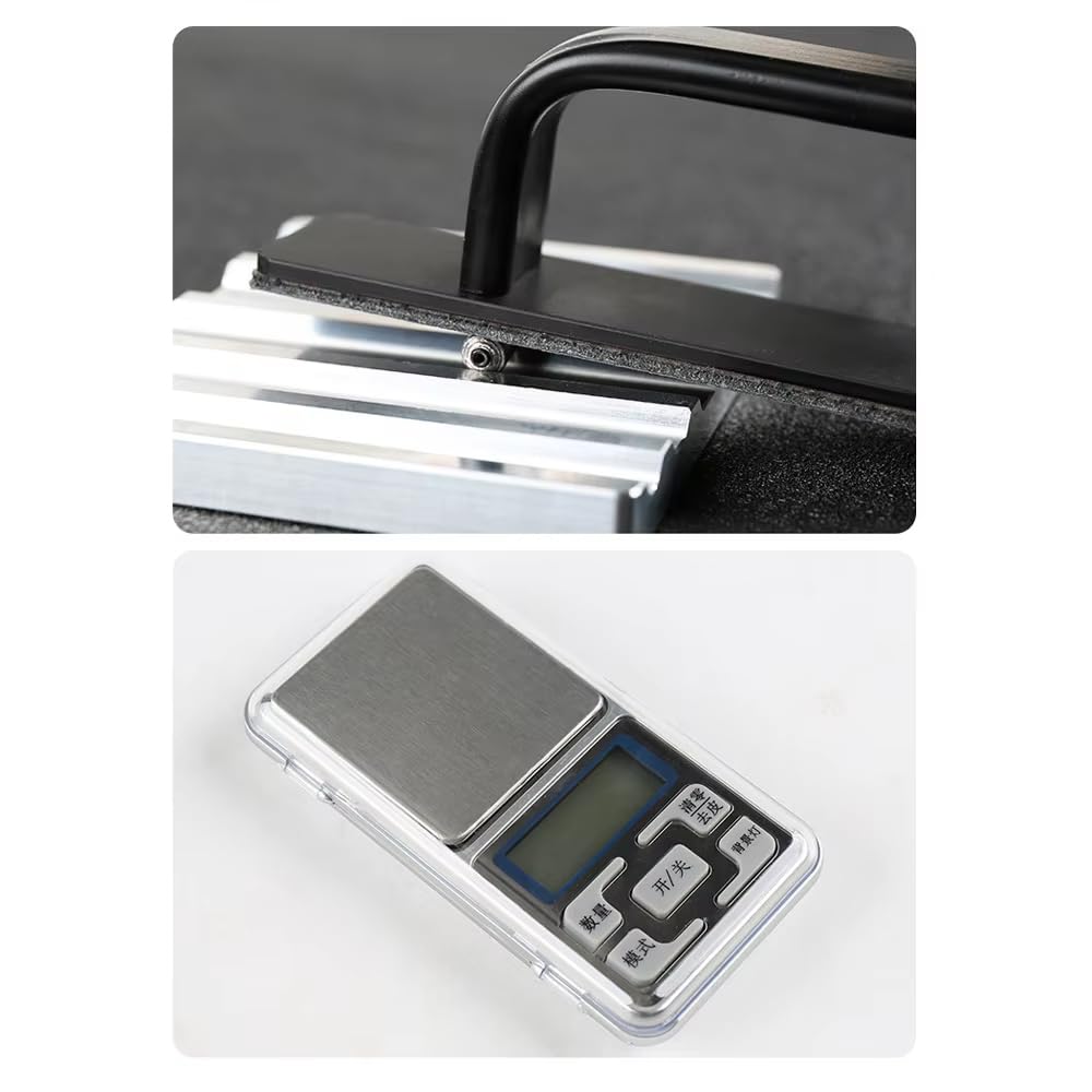 Tabla Multifuncional de Aluminio de 7 Ranuras para Enrollar Plomos, Enrollador de Plomos Biselado y Accesorios de Pesca