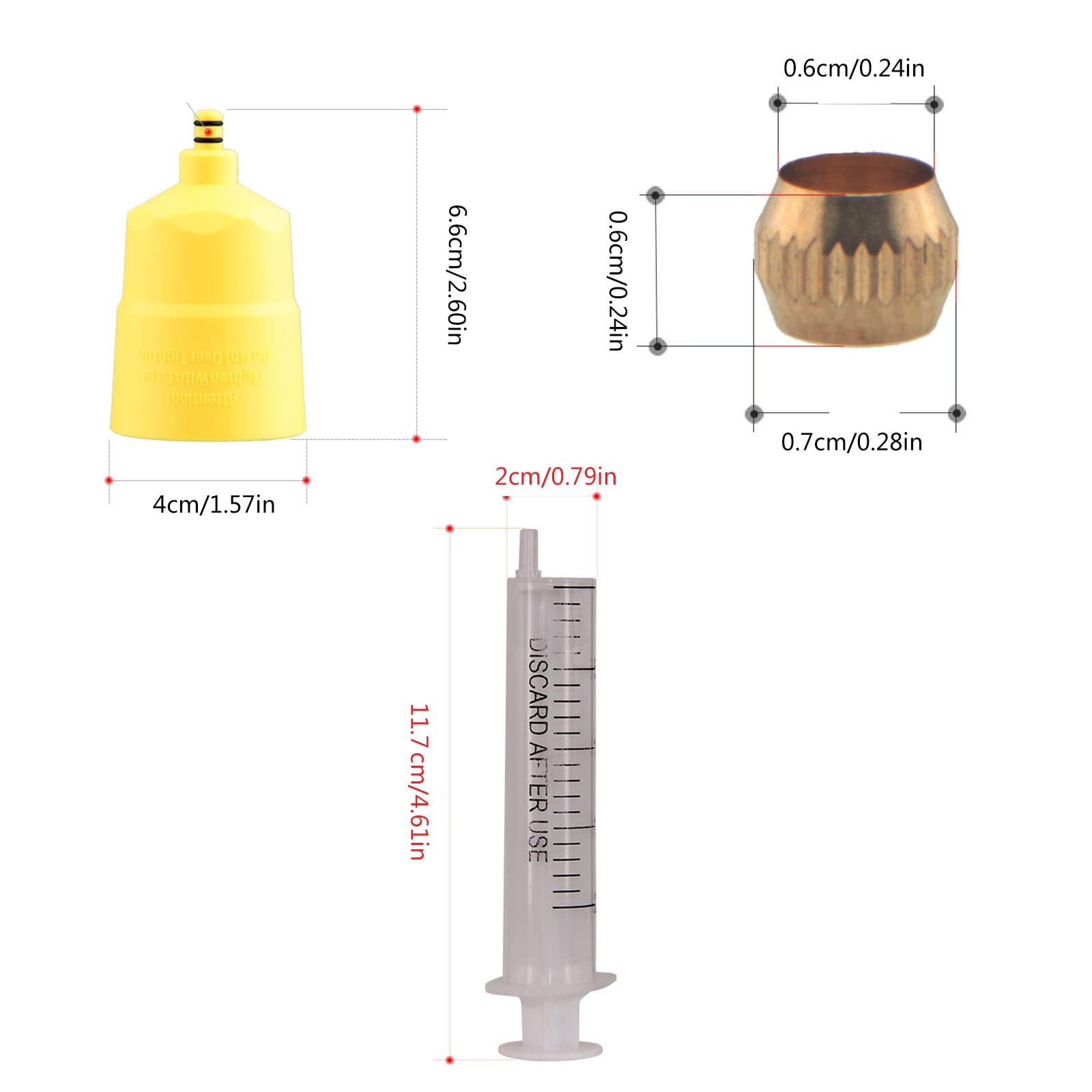 Kit di spurgo Freni per Biciclette, Strumento per spurgo Freni a Disco Idraulici, Kit di spurgo Olio Freni a Disco Idraulici per Bici da Corsa, Facili da Usare