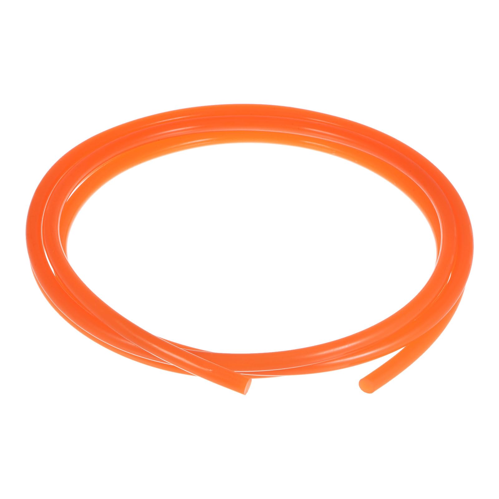 sourcing map Polyurethan Rundriemen 10mm Durchmesser 10ft(3 Meter) Länge Glatte Oberfläche PU Urethan Riemen für Antrieb Übertragung Orange