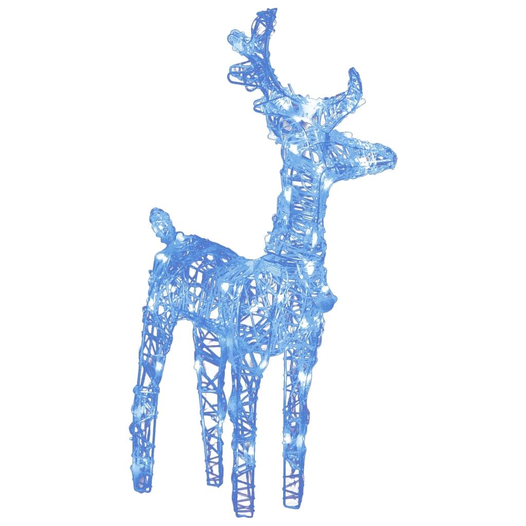 Home Arredamento Arredamento Natale Renne 4 pz qty Blu 160 LED Acrilico