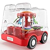 GOGO PARTNER Pull Back Cars Baby Toys Baby Car Toys Animal Push Vehicle Rabbit Car Toys for 18+ Months Age, First Christmas 1st Birthday Gifts for 2+ Year Old (Red)