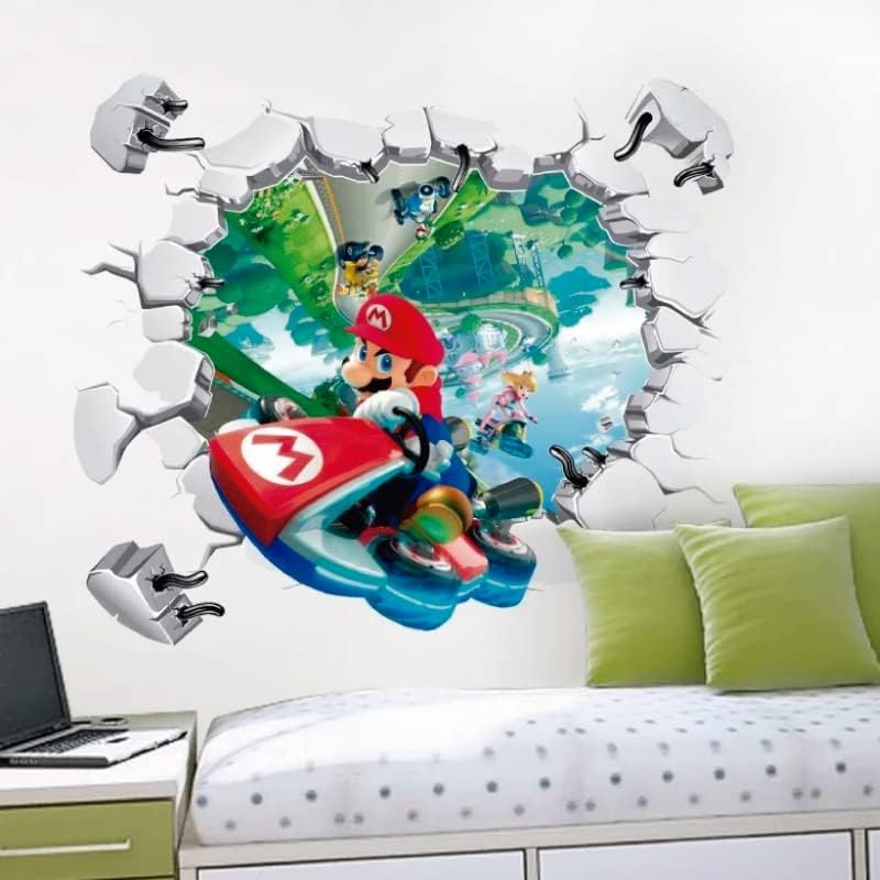 Vinilo Decorativo Mario Bros -i 20 Calcomania De Pared 3D Simulando ...