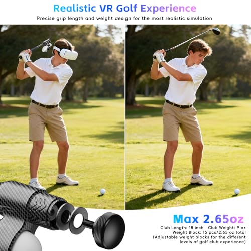 VR Golf Club Handle for Quest 3S