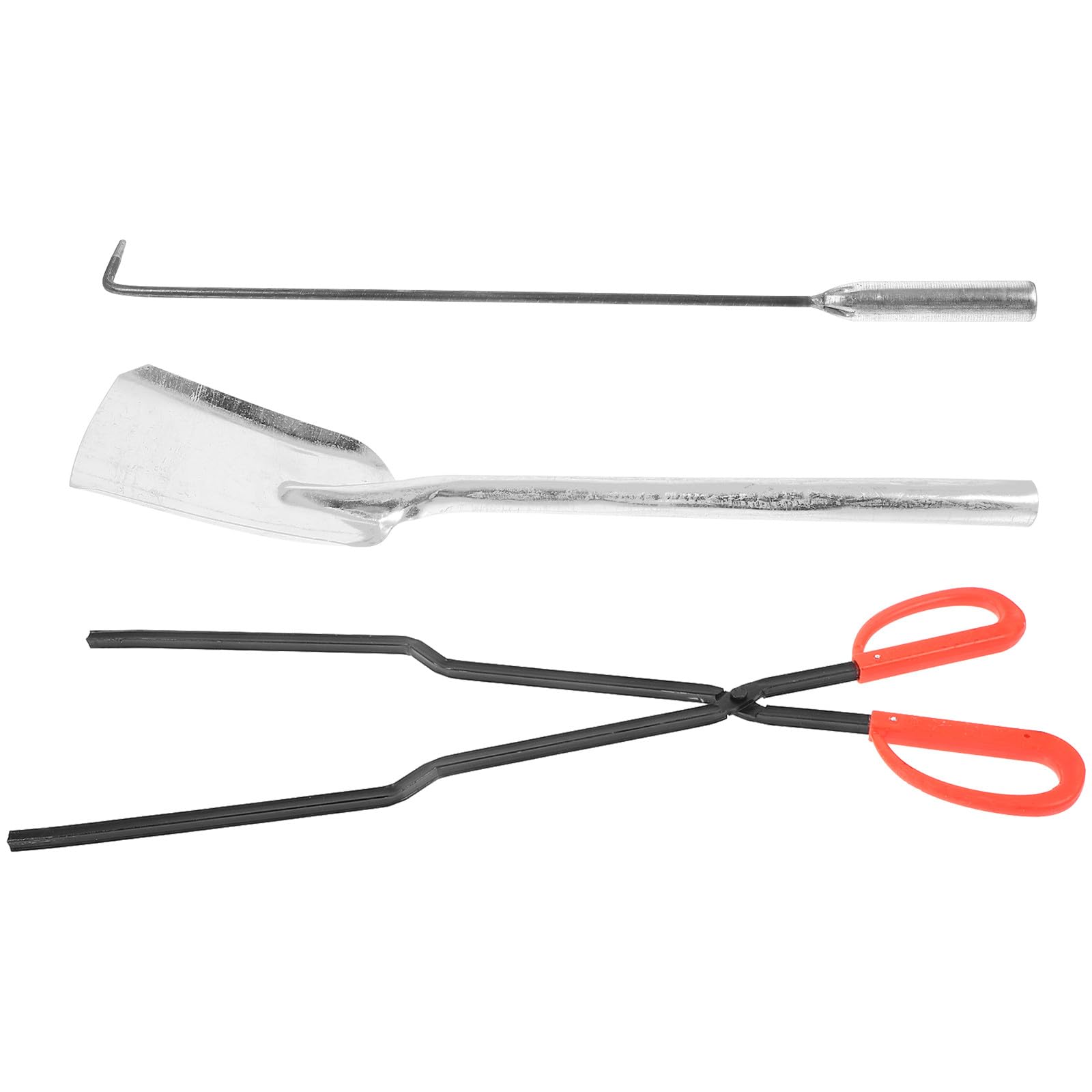 Ensemble ustensiles pour cheminée robuste pince et pelle de foyer