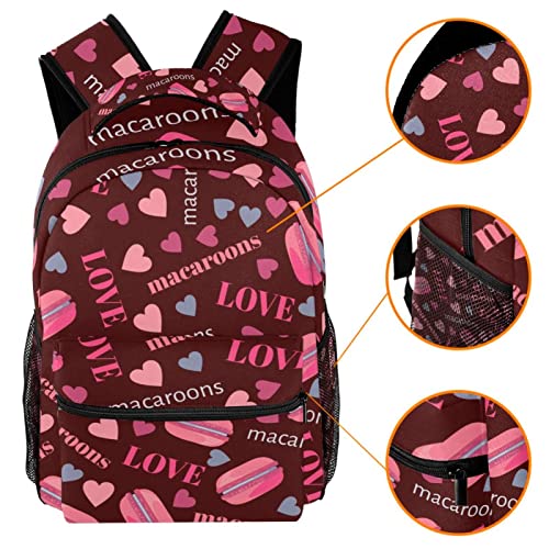 Sac à dos Leisure Campus à motifs macarons avec dos matelassé - 3