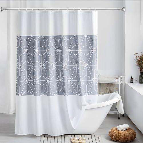 Image of JD FRESH 85 cm to 140 Cm Stainless Steel Extendable Curtain Rod Holder Without Drill /Shower Curtain /Window Curtain Rod For Home /Anti-Skid Spring Pull Rod - Silver(1 Piece)