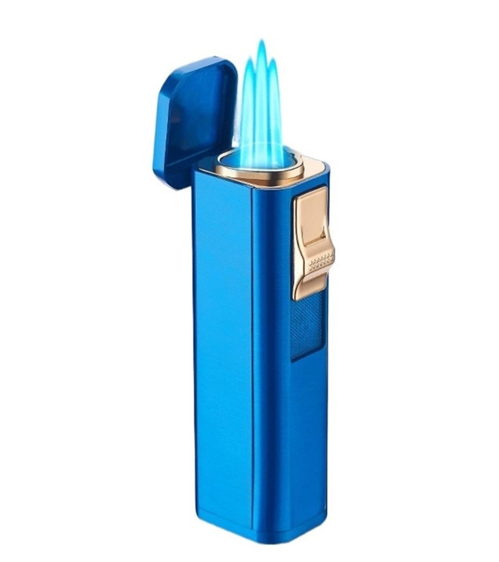 Encendedor para emergencias y exterior recargable con llama de 3 tiempos