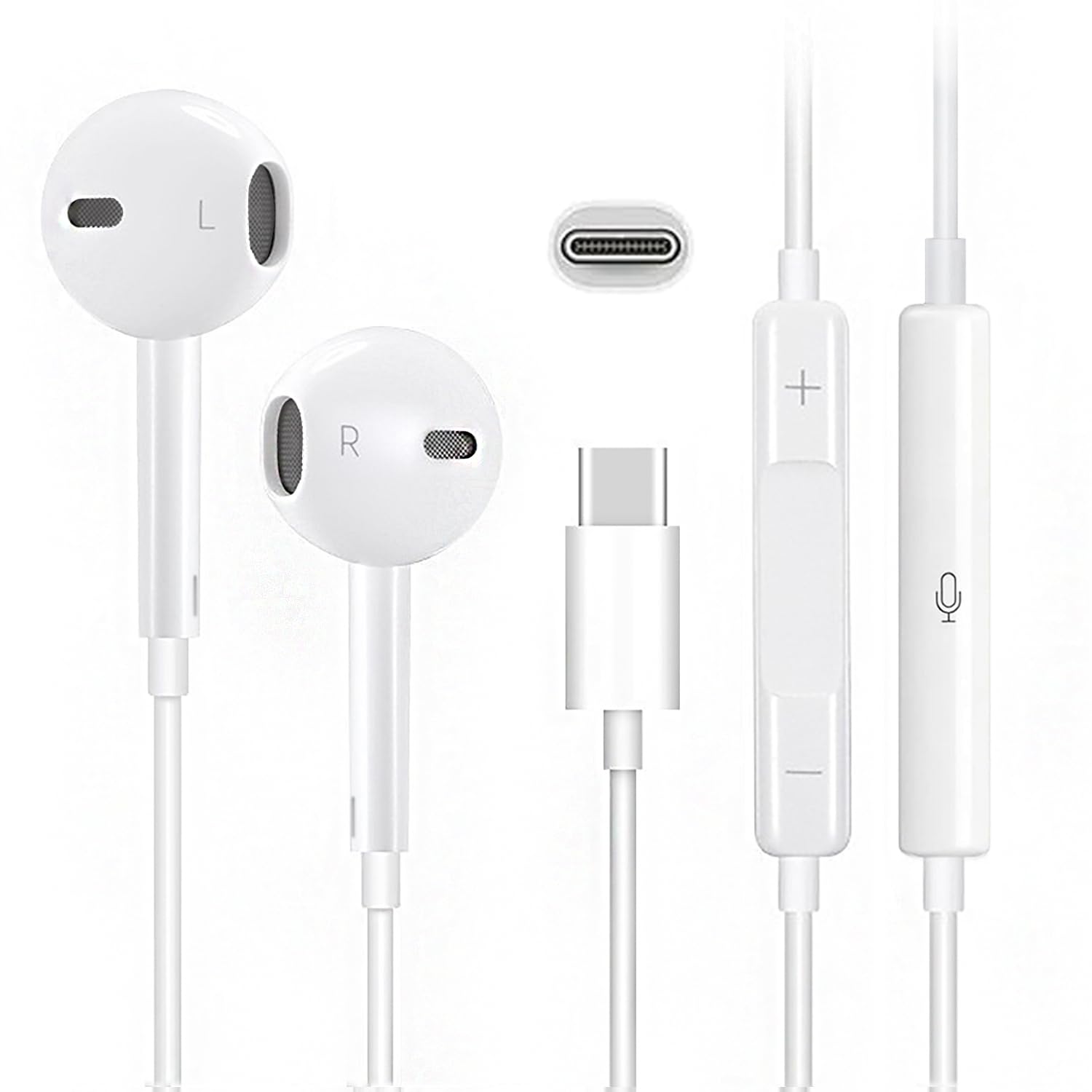 Amazon.co.jp: イヤホン タイプc イヤホン【2025新版iPhone15/16対応