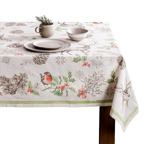 Maison d' Hermine Table Cloth Rectangle Table Reusable 100% Cotton 60"x120"