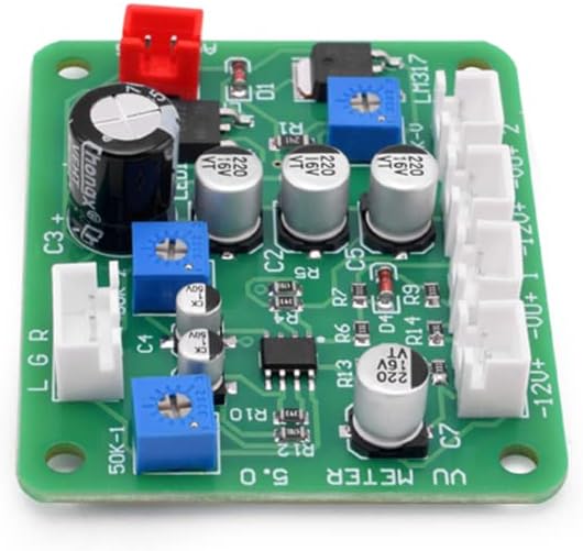 Amazon.co.jp: 35mm VU Meter Stereo Audio Level Indicator Audio Meter ...