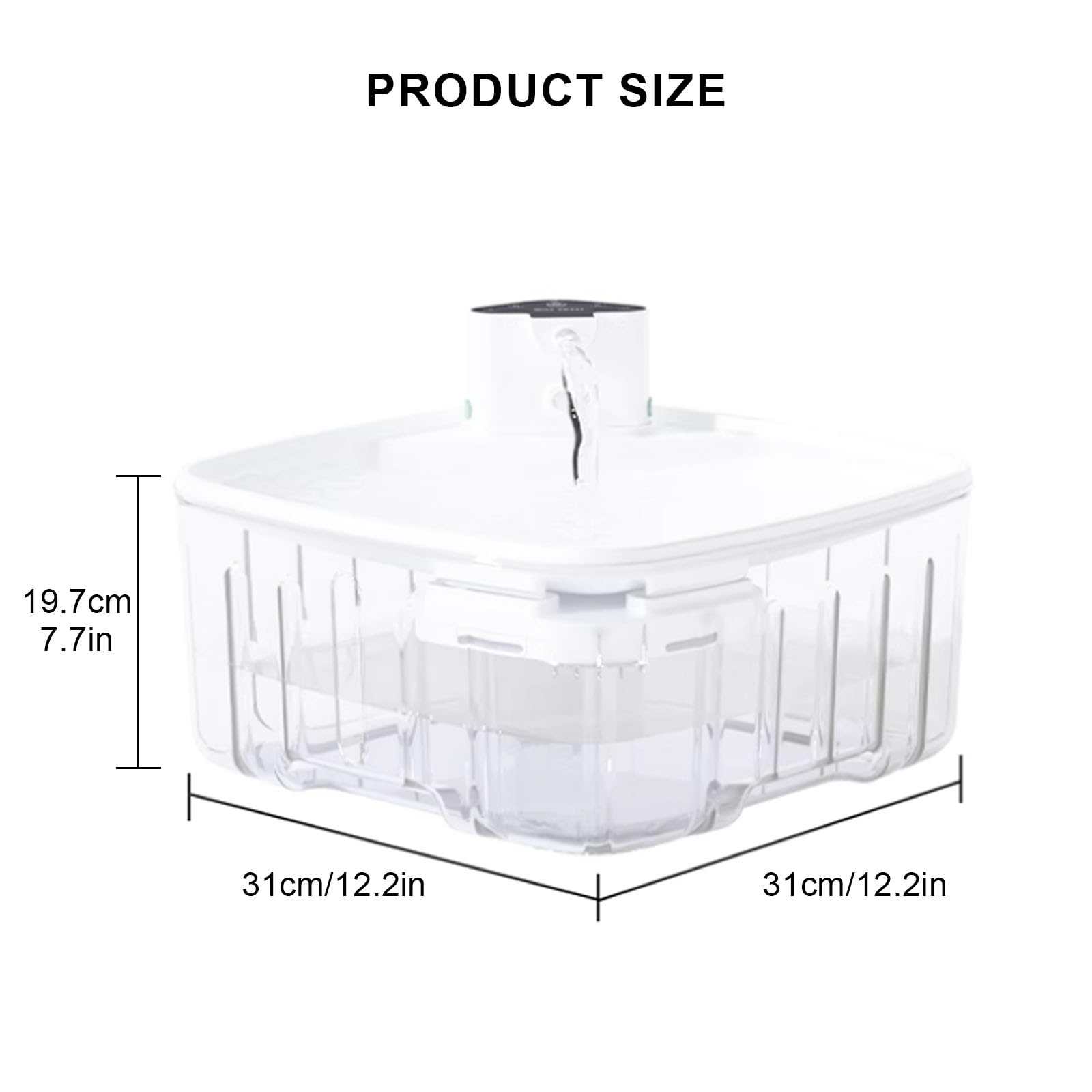 Fuente De Agua Inalámbrica para Gatos con Sensor De Movimiento, 8L Bebedero Gatos Automático, Dispensador Automático De Agua para Perros, 5200Mah Batería Recargable