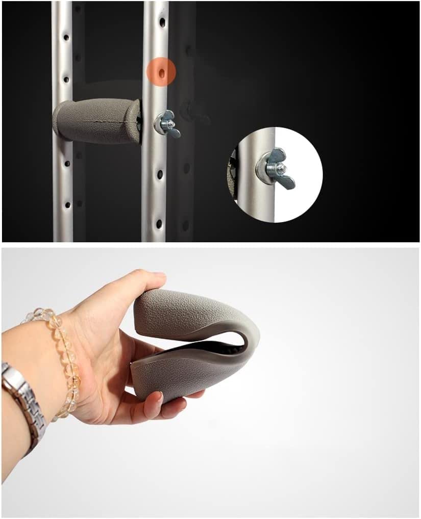 Kule Kule Pod pachami Podwójne kule ze stopu aluminium Antypoślizgowe Chodziki dla osób starszych Kule dla osób niepełnosprawnych Regulowane kule pojedyncze Pomocnicza kula (Rozmiar: 113-134 cm) mały